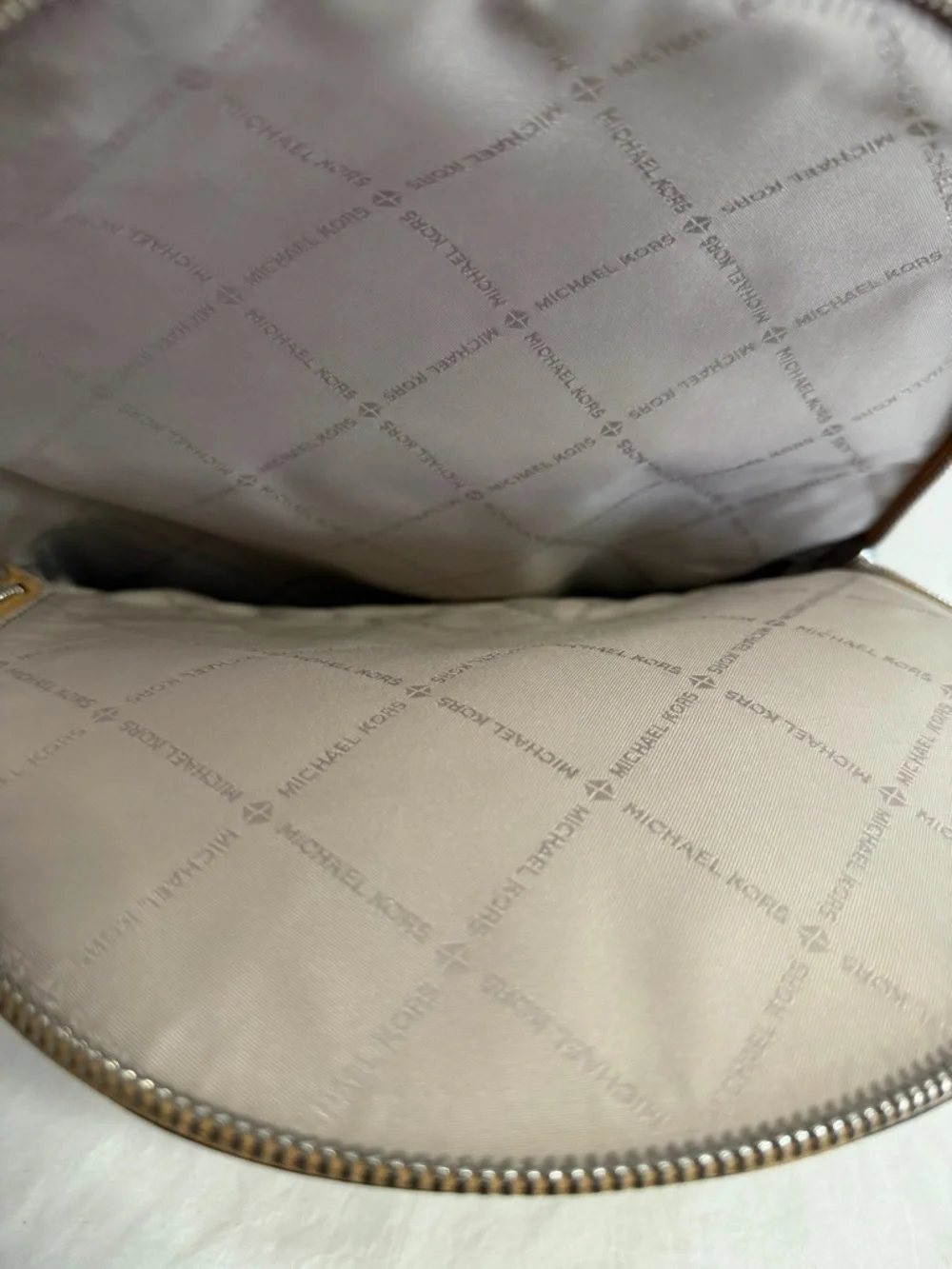 Michael Kors Rhea zip Backpack peanut leather - Picture 7 of 10